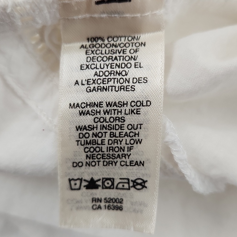 DKNY JEANS 100% cotton button down top - Picture 16 of 16